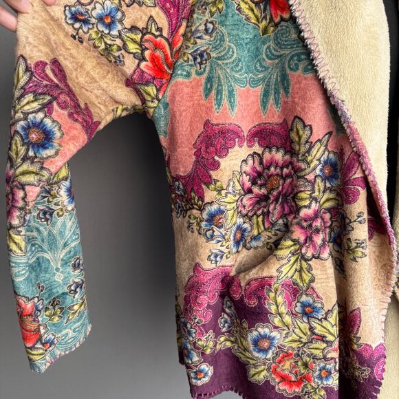 Johnny Was Ledona Sherpa jacket - B47121-6 - plush - cardigan - FLAWED - size S - Picture 9 of 12